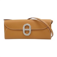 焦糖色 Epsom牛皮 Chaine d'Ancre To Go 肩背包 銀扣 B刻【HERMES 愛馬仕】 H084021CK
