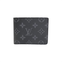 黑色 原花帆布 Multiple 兩折 短夾 M61695【LOUIS VUITTON LV 路易威登】 M61695