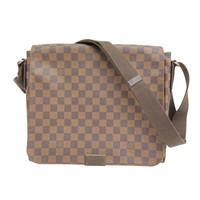 棕色 棋盤格帆布 District MM 肩背包【LOUIS VUITTON LV 路易威登】 N41212