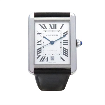 銀色錶盤 不鏽鋼 自動機械錶 Tank Solo XL 腕錶【Cartier 卡地亞】 W5200027
