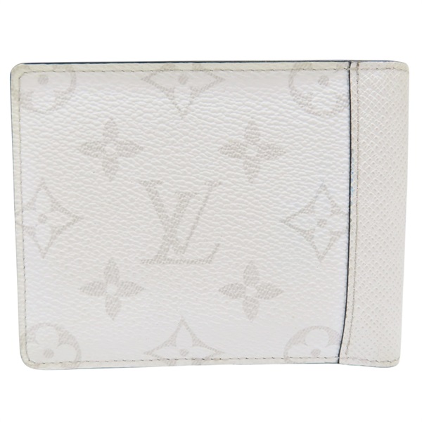 白色 原花 PVC塗層帆布 短夾【LOUIS VUITTON LV 路易威登】 M30896