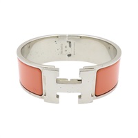 粉橘色 琺瑯 Clic Clac H 手環【HERMES 愛馬仕】