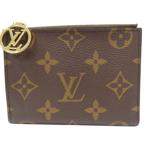 棕色 原花 PVC塗層帆布 雙折短夾【LOUIS VUITTON LV 路易威登】 M25692