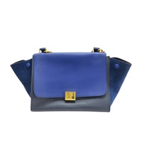 藍/黑色 牛皮 麂皮 Trapeze 兩用包【CELINE 賽琳】 174683