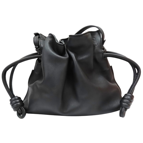 黑色 牛皮 Flamenco Mini 肩背包【LOEWE 羅威】 A411FC2X37