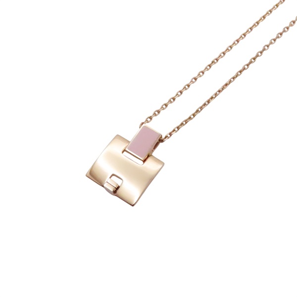 粉色 金屬 Eileen H 項鍊【HERMES 愛馬仕】 H146201FO