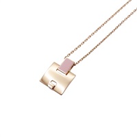 粉色 金屬 Eileen H 項鍊【HERMES 愛馬仕】 H146201FO