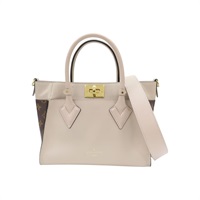 棕色 原花帆布 米色牛皮 On My Side PM 兩用包【LOUIS VUITTON LV 路易威登】 M57729