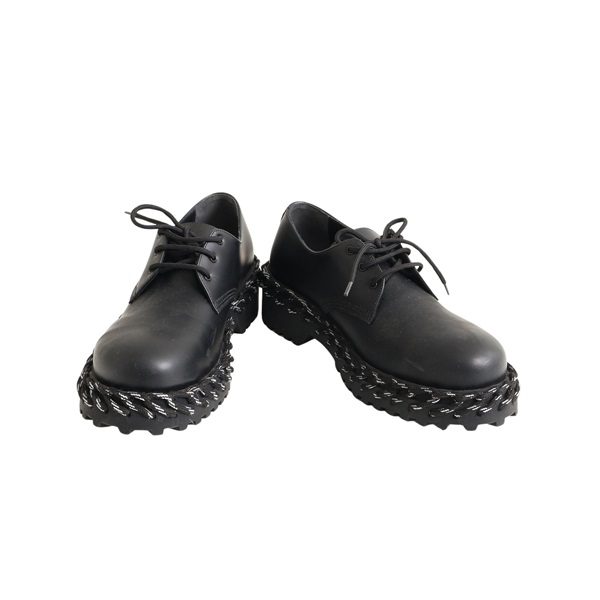 BALENCIAGA 巴黎世家 Rope Derby 牛津鞋 #40 黑色牛皮 549975