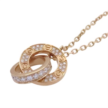 18K玫瑰金 鑽石 Love 項鍊【Cartier 卡地亞】 B7224528