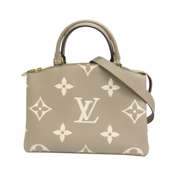 灰色 原花 牛皮 壓紋 Petit Palais 兩用包【LOUIS VUITTON LV 路易威登】 M58914