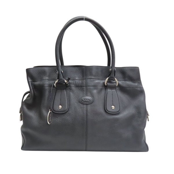 黑色 牛皮 托特包 肩背包【TOD'S 托德斯】