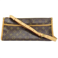 棕色 原花 PVC塗層帆布 肩背包【LOUIS VUITTON LV 路易威登】 M40008