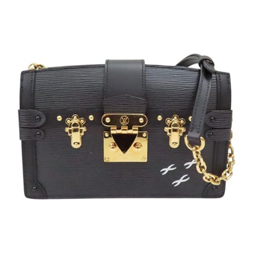 黑色 牛皮 Epi水波紋 Trunk Clutch 肩背包【LOUIS VUITTON LV 路易威登】 M53052