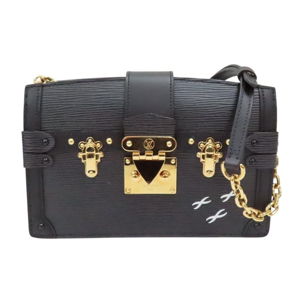 黑色 牛皮 Epi水波紋 Trunk Clutch 肩背包【LOUIS VUITTON LV 路易威登】 M53052