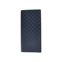 藍色 牛皮logo壓紋 長夾【GUCCI 古馳】 449245