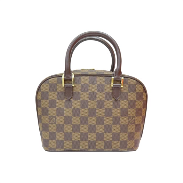 棕色 棋盤格 PVC塗層帆布 Sarria Mini 手提包【LOUIS VUITTON LV 路易威登】 N51286