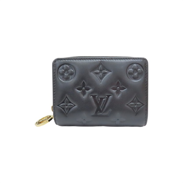 黑色 羊皮 短夾【LOUIS VUITTON LV 路易威登】 M81599