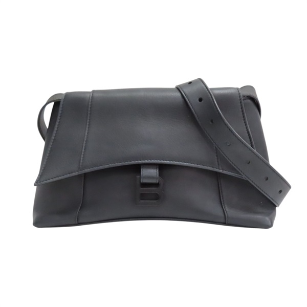 黑色 牛皮 DOWNTOWN 肩背包【BALENCIAGA 巴黎世家】 671353