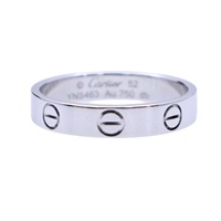 18K白金 LOVE 戒指【Cartier 卡地亞】 B4085152