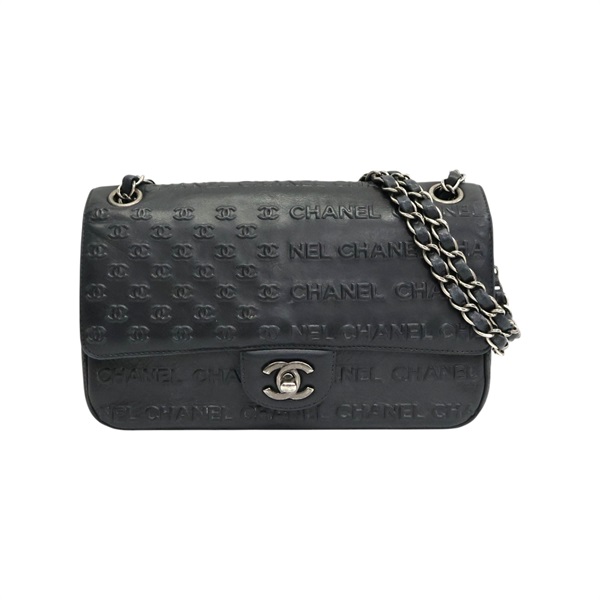 黑色牛皮 Paris-Dallas Logo 鍊帶 肩背包 無卡【CHANEL 香奈兒】