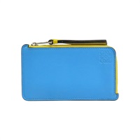 藍/綠/黃色 牛皮 Anagram 拉鍊零錢包【LOEWE 羅威】