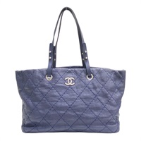 藍色 牛皮 On The Road 肩背包 銀釦【CHANEL 香奈兒】 A48019