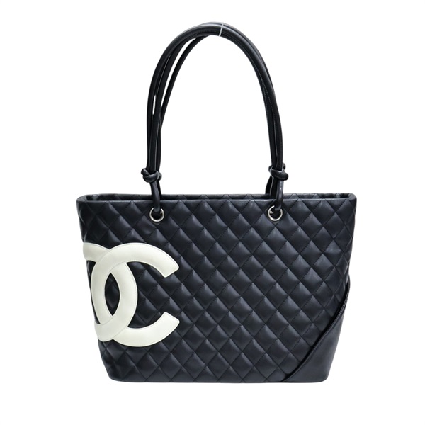 黑色 羊皮 康朋 托特包【CHANEL 香奈兒】 A25169