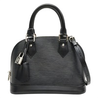 黑色 EPI 水波紋牛皮 ALMA BB 兩用包【LOUIS VUITTON LV 路易威登】 M24645