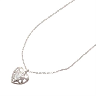 18K白金 樓空 愛心 鑽石 項鍊【Tiffany & Co 蒂芬妮】