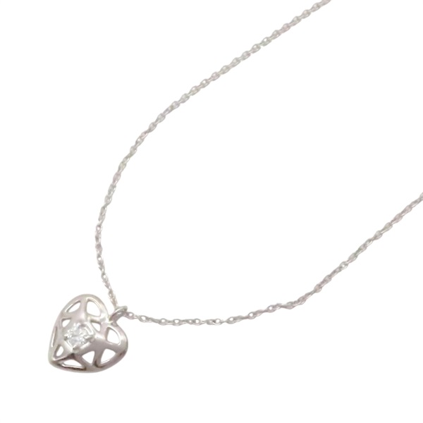 18K白金 樓空 愛心 鑽石 項鍊【Tiffany & Co 蒂芬妮】