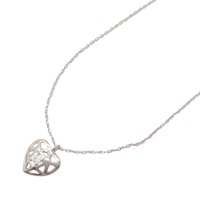 18K白金 樓空 愛心 鑽石 項鍊【Tiffany & Co 蒂芬妮】