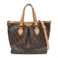 棕色 原花帆布 Palermo PM 兩用包【LOUIS VUITTON LV 路易威登】 M40145