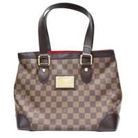 棕色 棋盤格 帆布 Hampstead PM 手提包【LOUIS VUITTON LV 路易威登】 N51205