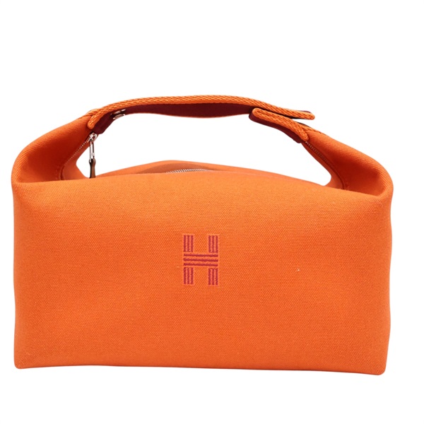 橘色 帆布 Bride-a-Brac MM 手提包【HERMES 愛馬仕】