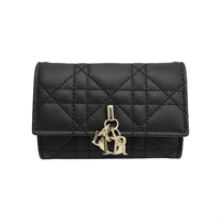 黑色 羊皮 My Dior Glycine Wallet 零錢包 S0966ONMJ【Dior 迪奧 】 S0966ONMJ