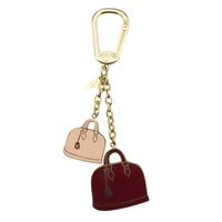 棕色/粉色 金屬 包包造型 掛飾【LOUIS VUITTON LV 路易威登】 M66983