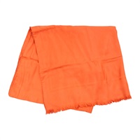 珊瑚紅 絲綢 Logo Mania Scarf 絲巾 【BVLGARI 寶格麗】 241697