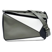 棕色 牛皮 Puzzle Small 肩背包【LOEWE 羅威】