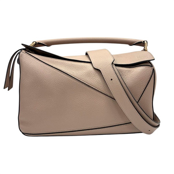 棕色 牛皮 Puzzle Small 兩用包【LOEWE 羅威】