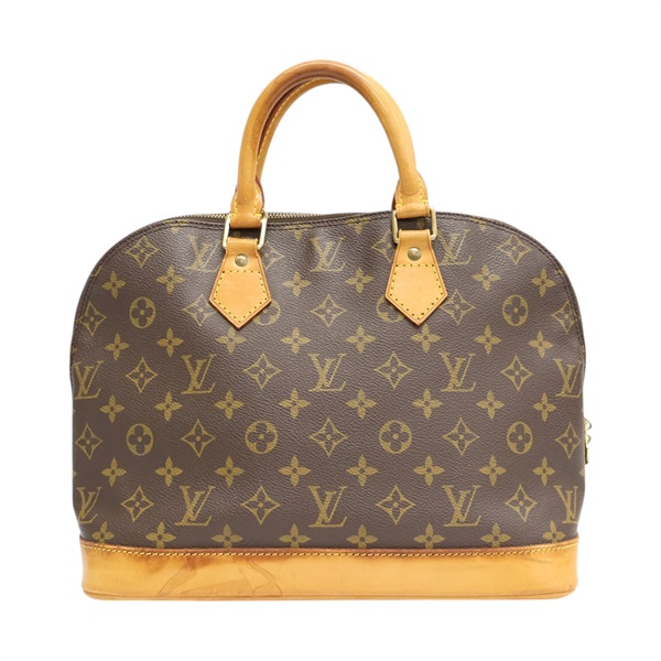 棕色 原花帆布 Alma PM 手提包【LOUIS VUITTON LV 路易威登】 M51130