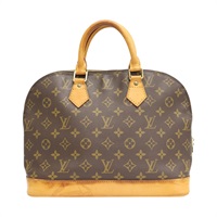 棕色 原花帆布 Alma PM 手提包【LOUIS VUITTON LV 路易威登】 M51130