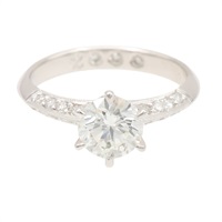 18K白金 鑽石 戒指 1.098ct【JEWELRY 無品牌珠寶】