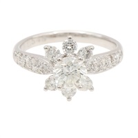 18K白金 鑽石 戒指【JEWELRY 無品牌珠寶】 Diamond 2.4g