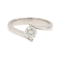 18K白金 鑽石 戒指 0.03ct【JEWELRY 無品牌珠寶】 Diamond 2.4g