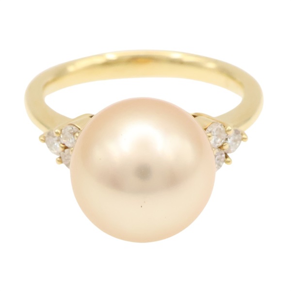 18K黃金 珍珠 鑽石 戒指【JEWELRY 無品牌珠寶】