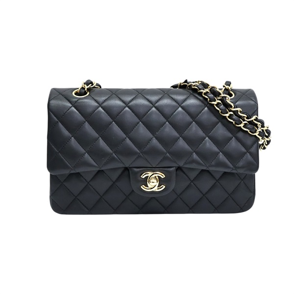 黑色羊皮 Coco 25 鍊帶 肩背包【CHANEL 香奈兒】 A01112