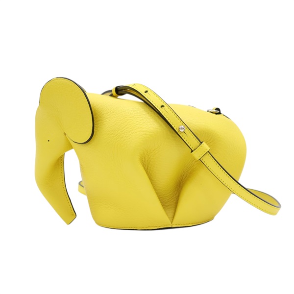 黃色 牛皮 肩背包【LOEWE 羅威】 199.30.M93
