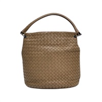 棕色 編織羊皮 肩背包【BOTTEGA VENETA 寶緹嘉】 255690