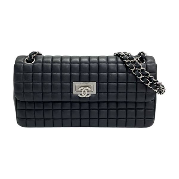 黑色 羊皮 Flap 鏈帶 肩背包【CHANEL 香奈兒】